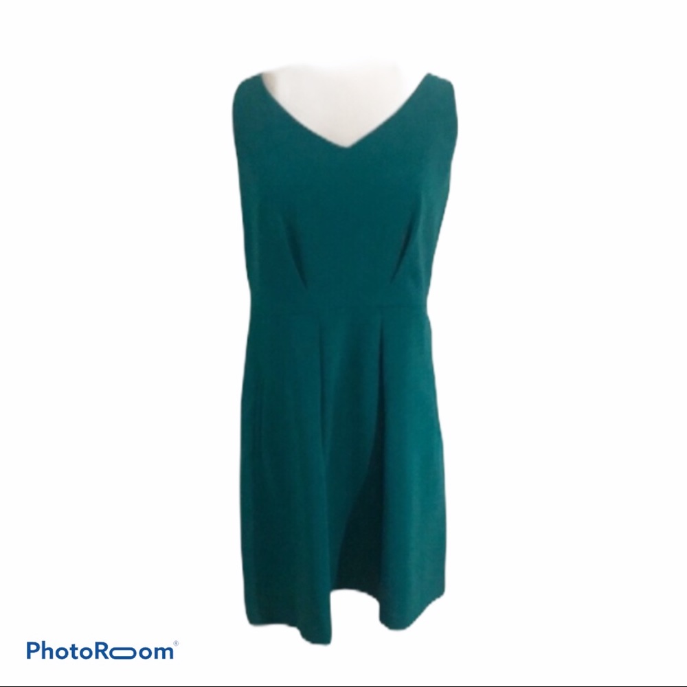 Loft Green Vneck dress size 10